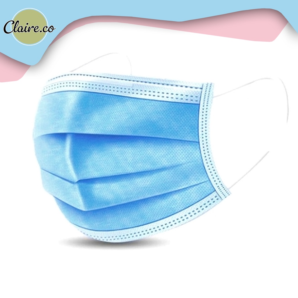 MASKER 3 PLY EARLOOP - MASKER 3 PLY ISI 50 PCS - MASKER 3 PLY DISPOSABLE PROTECTIVE MASK