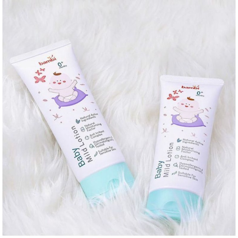 BAMBI Mild Lotion 100ml Baby Body Lotion Losion Bayi