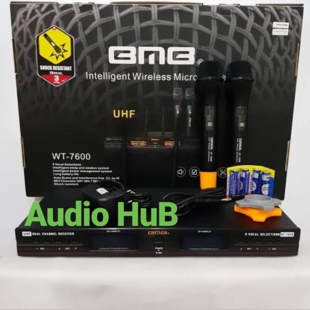 MIC WIRELESS BMB WT 7600 MICROPHONE BMB WT7600 HANDHELD ORIGINAL