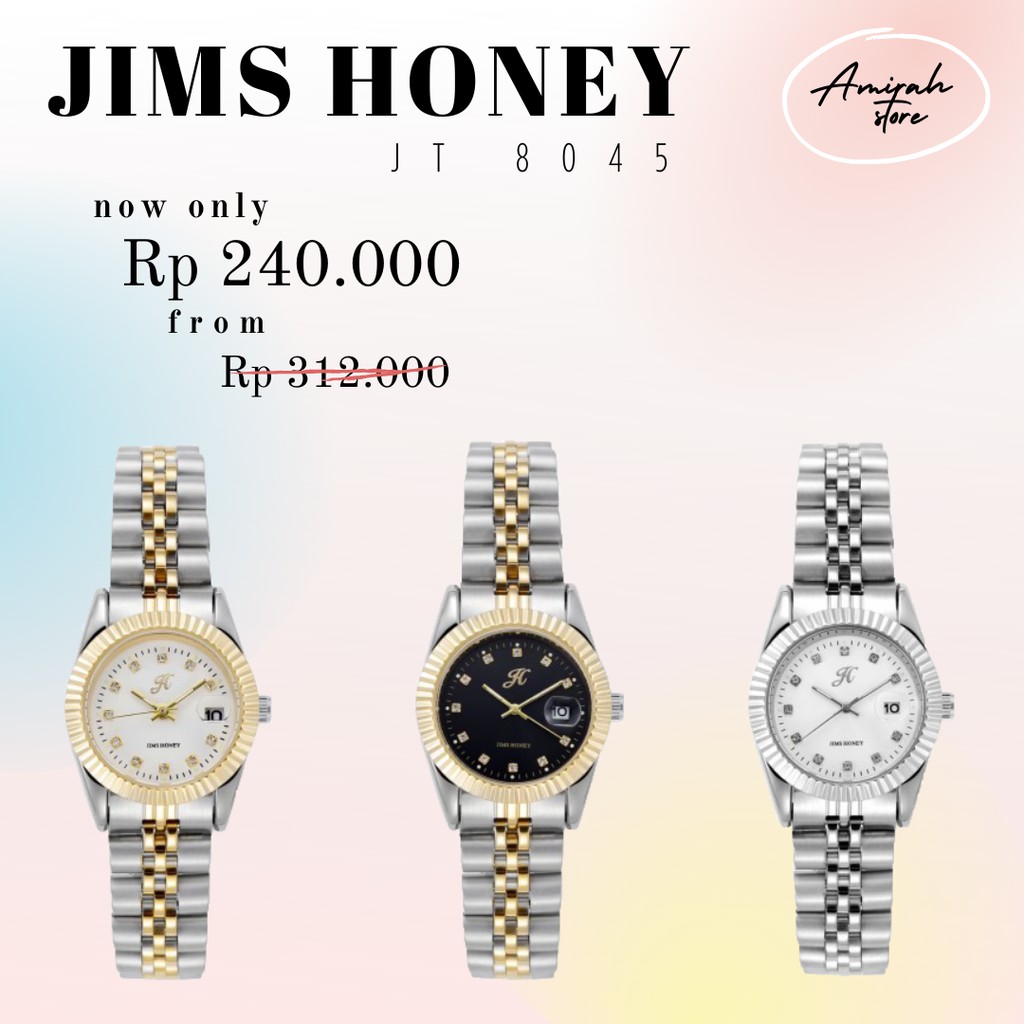 Jam Tangan Wanita Jims Honey JT 8045 / Women Watch / Jam Tangan Analog / Jam Tangan Wanita