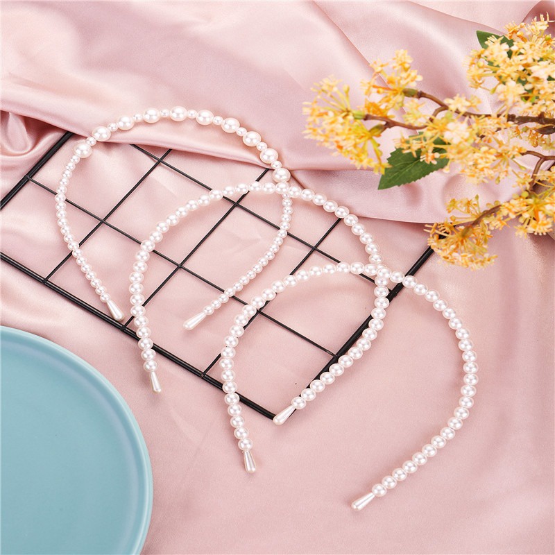 AC005 Bando Mutiara Pearl Headband Korea