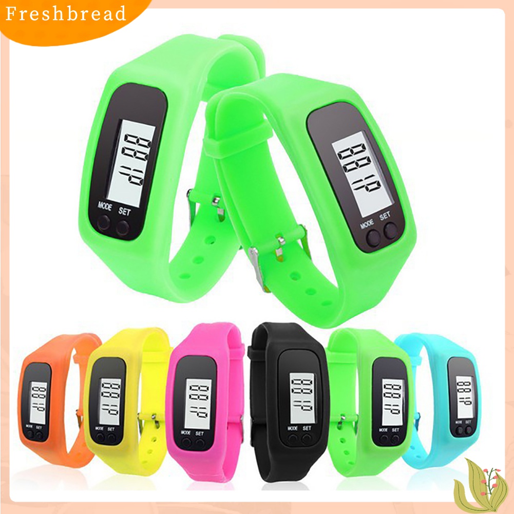 Terlaris Digital LCD Pedometer Run Step Walking Distance Calorie Counter Watch Bracelet