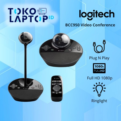 Logitech BCC950 Conference Cam WebCam Camera Garansi Resmi