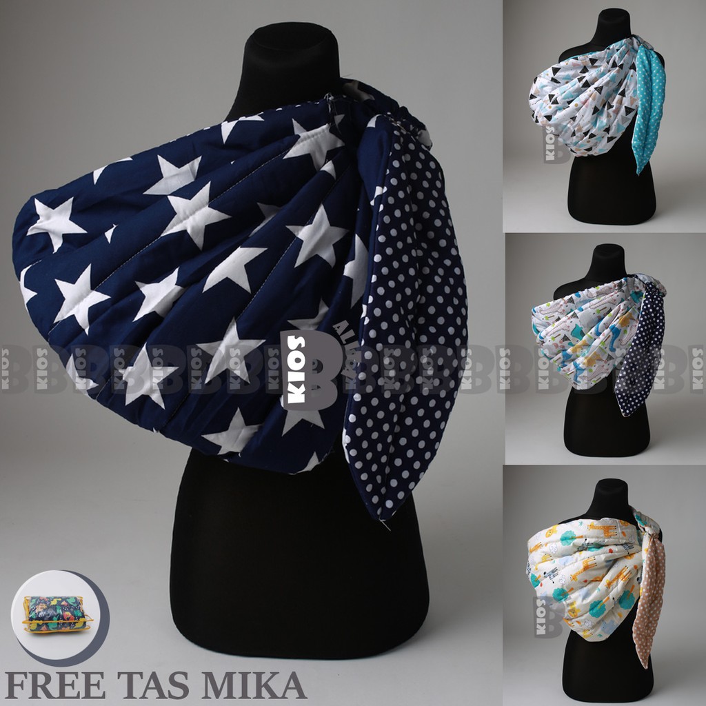 FREE TAS MIKA!! GENDONGAN BAYI RING SLING DENGAN LAPISAN EMPUK NYAMAN / GENDONGAN INSTAN BAYI