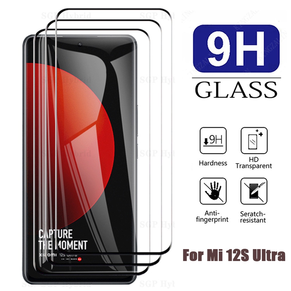 Pelindung Layar Tempered Glass HD 9H Anti Sidik Jari 2.5D Untuk Xiaomi Mi 12S Ultra