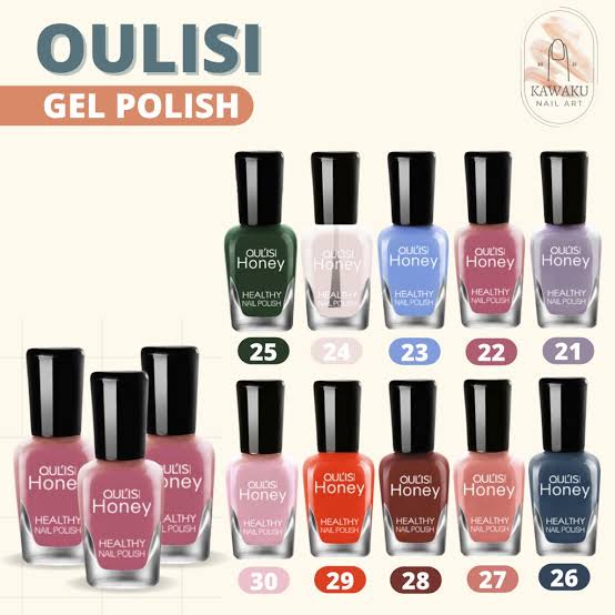 READY OULISI HONEY (01-15) Kutek Halal Peel Off Muslimah Cat Kuku Water Base