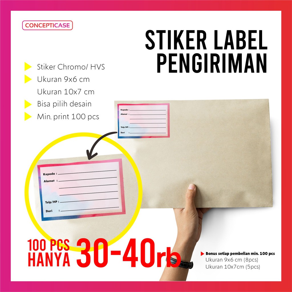 STIKER PENGIRIMAN / STIKER LABEL PENGIRIMAN ONLINE SHOP