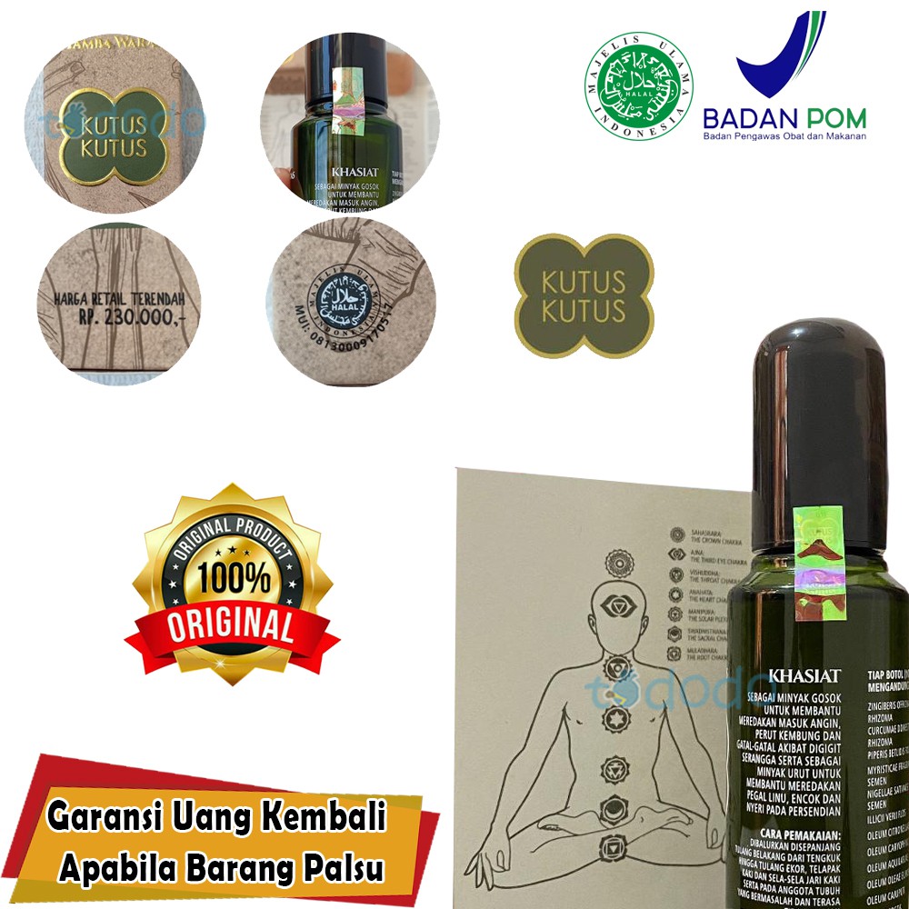 Minyak Kutus Kutus Herbal Organic - 100ml