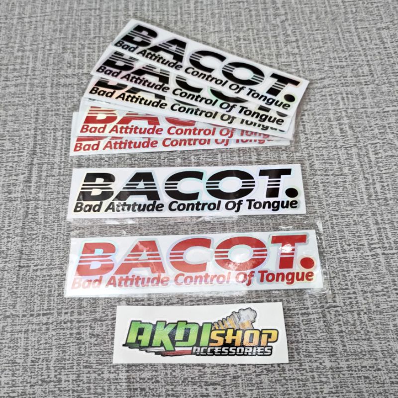 Sticker bacot cutting stiker motor stiker lemari stiker dinding stiker cutting bacot keren