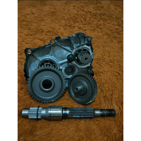 Rasio nouvo lele/z sepaket + as roda belakang 12/43 original