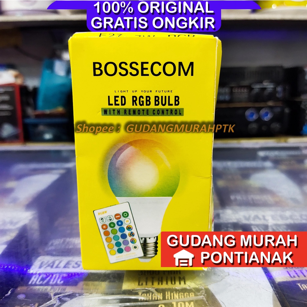 Lampu Led RGB WARNA BISA DIGANTI + REMOTE atau berkedip warna warni