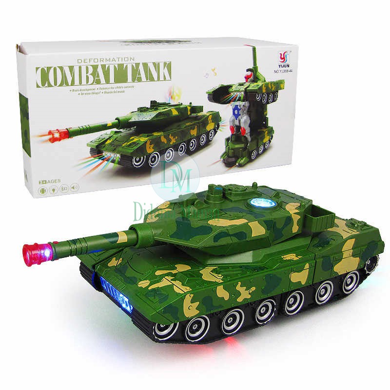 Mainan Robot Anak Military Combat Tank Deformation