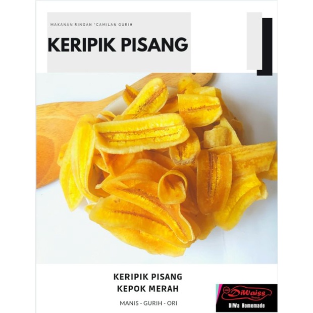 

KERIPIK PISANG KEPOK MERAH RENYAH CAMILAN GURIH RINGAN