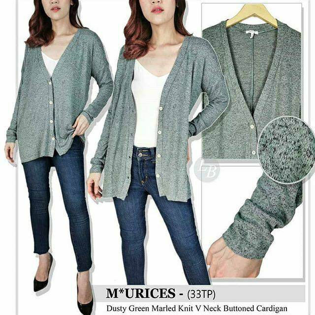 Maurices green knit cardigan