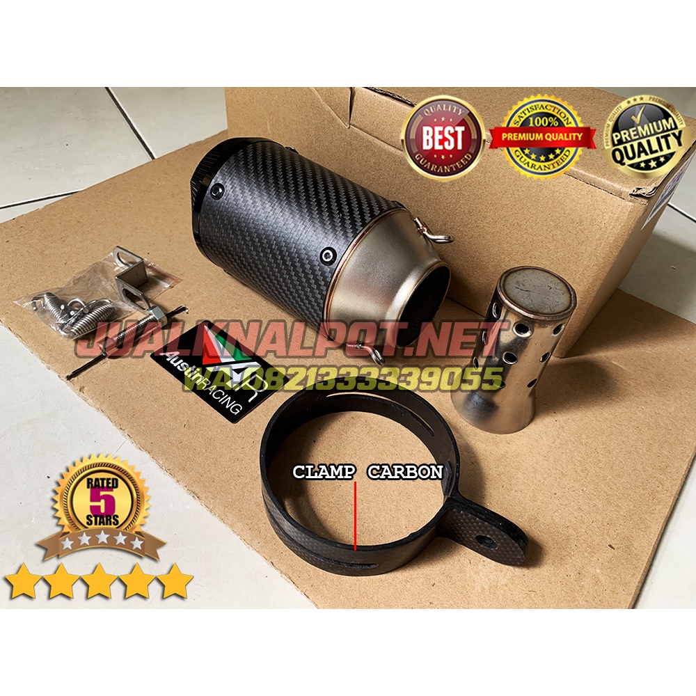 Austin Racing GP1R Carbon Import Knalpot Ninja 250 Fi, Karbu, Z250, R15, R25, CBR150R, CBR250RR, MT2