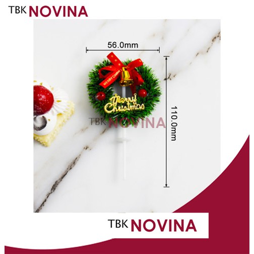 TOPPER NATAL CHRISTMAS / HIASAN CAKE PARCEL / DEKORASI KUE / MERRY CHRISTMAS