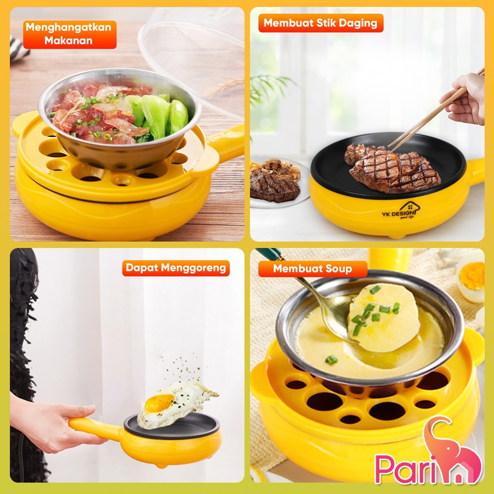 Panci Elektrik / PANCI Goreng STEAK , Rebus Pancake Egg Boiler / Perebus Telur Daya 350Watt YK-806