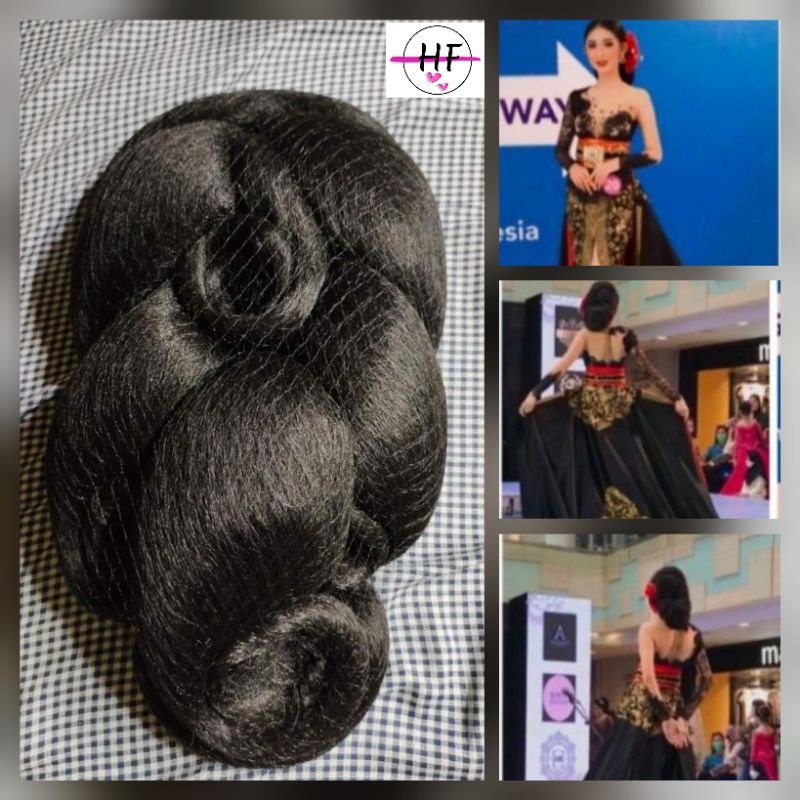 Sanggul Variasi / Sanggul Modern Panjang / Sanggul Pengantin