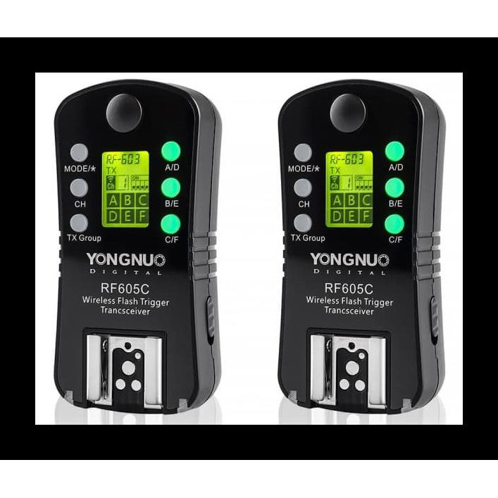 DISKON YONGNUO FLASH TRIGGER RF-605-C WIRELESS TRANSCEIVER KIT FOR CANON DEKORASI TERMURAH PALING