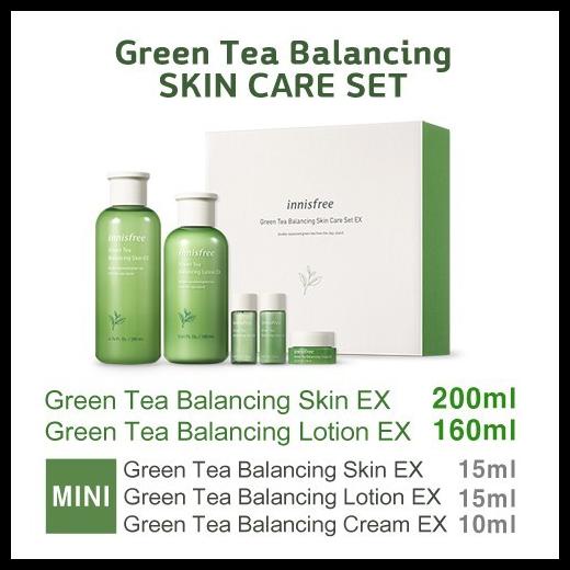 Jual Innisfree Green Tea Balancing Skin Care Set Ex Shopee Indonesia