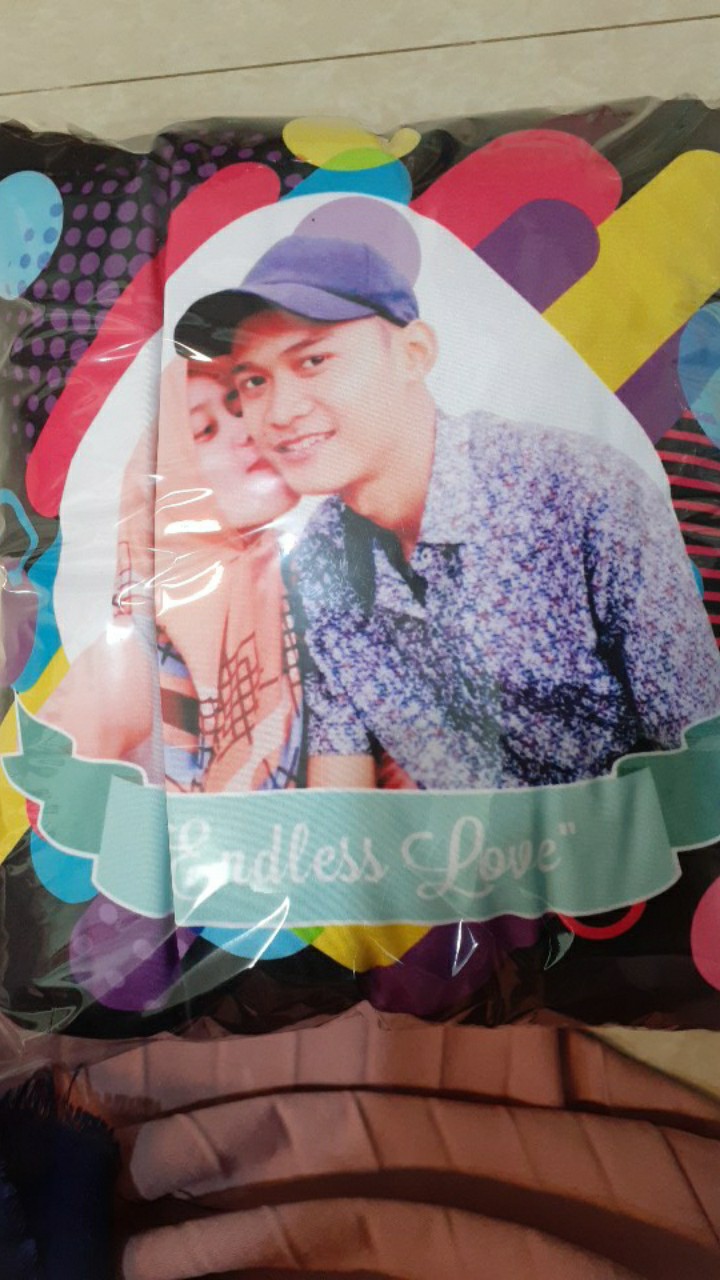 Bantal Custom Design Foto Cetak 2 Sisi