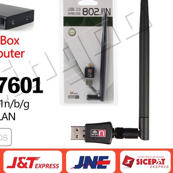 ✾ MT7601 600Mbps USB Wifi Dongle Receiver Wireless Adapter Receiver Komputer PC Laptop Set Top Box A