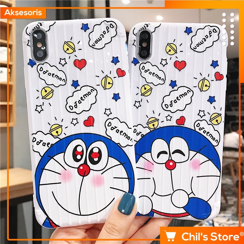 Doraemon Koper Softcase Oppo a57 a71 a83 a3s f1s f5 f7 f9 a7 a5s f11