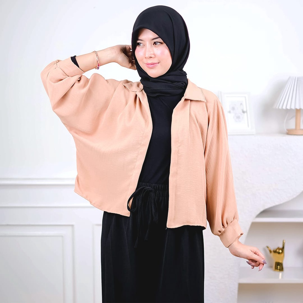 AFI - EC - ⭐️ PREMIUM AIRFLOW CRINCLE ⭐️ Marshey Batwing Oversize Outer CRINCLE-Coksu
