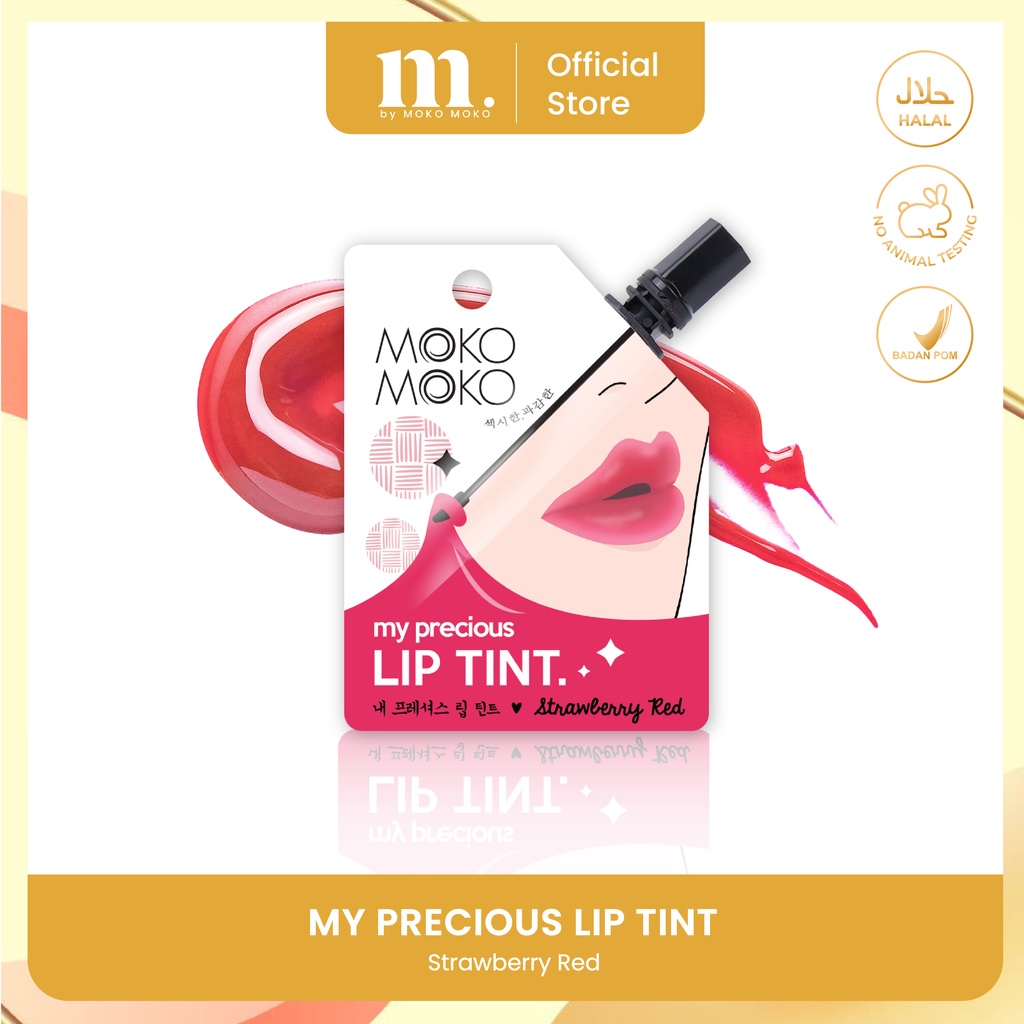 Moko Moko My Precious Lip Tint - Strawberry Red