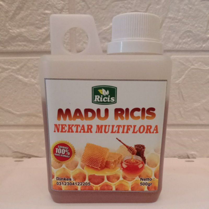 PROMO Madu Murni MADU ASLI MULTIFLORA,madu peras,MADU ASLI MURNI,MADU ALAMI,madu asli madu mentah madu ricis netto500 gram Madu Multiflora