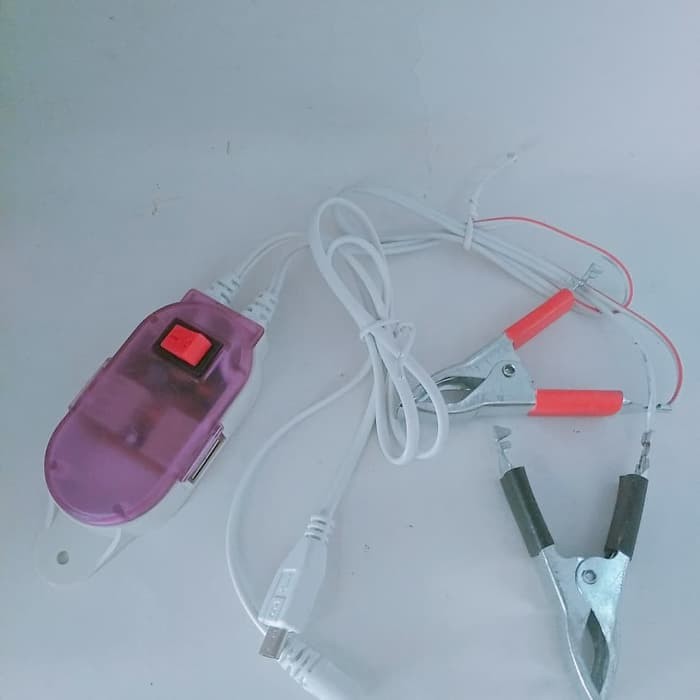 Charger Aki Portable - Aki Mobil - Otomotif Charger / Travel / Adaptor Hp Aki Motor 2 In 1 Adss