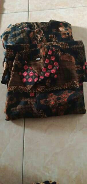 Maura Couple - Sania Ruffle Batik Couple Ori Ndoro Jowi Dnt Garansi Termurah Shopee - Motif Padi