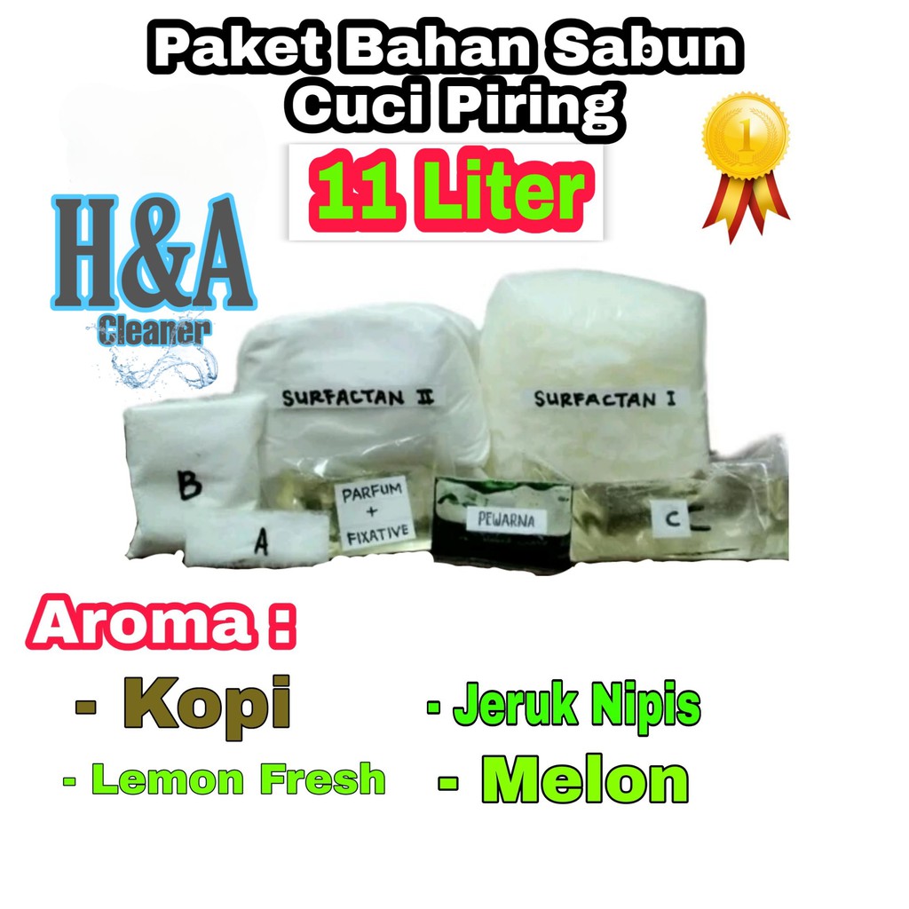 Bahan Sabun Cuci Piring 11 Liter / Sabun Cuci Piring