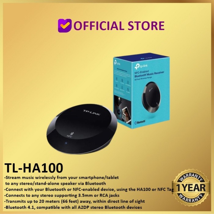 Receiver Bluetooth Speaker Tp-Link Tl-Ha100 / Tl Ha100 Tp Link