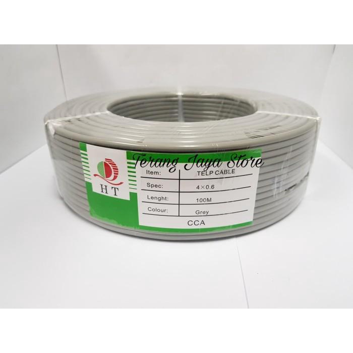Telepon | Kabel Line Telepon Isi 4 Warna/Kawat (1 Roll : 100 Meter)