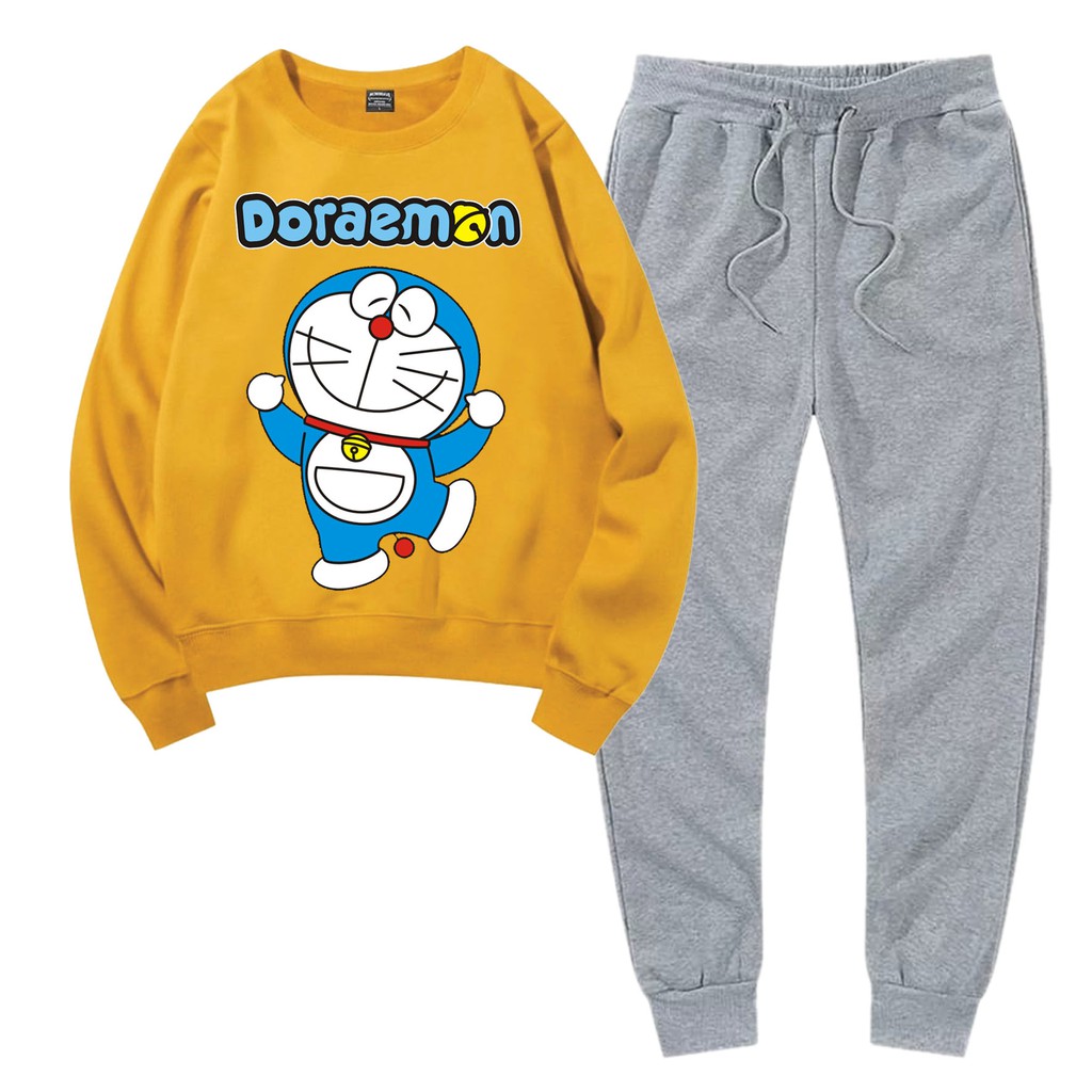 BESS - Baju Setelan Wanita Murah / Setelan Sweater + Jogger Abu - DORA DANCE