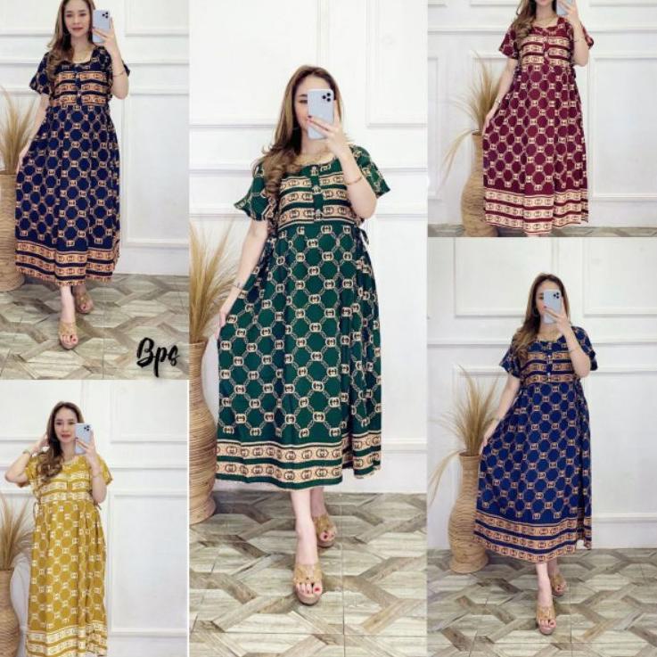 Paling Diminati.. Dress midi // dress Arken // midi dress // bahan santung // gamis midi // dress wa