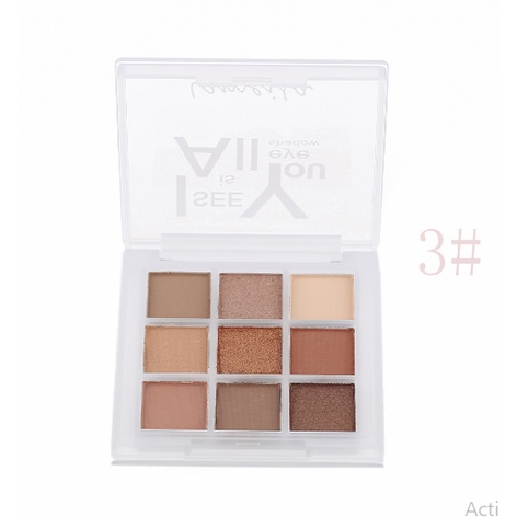 Lameila Eyeshadow Palette 9 Warna Pigmen Glitter 5099