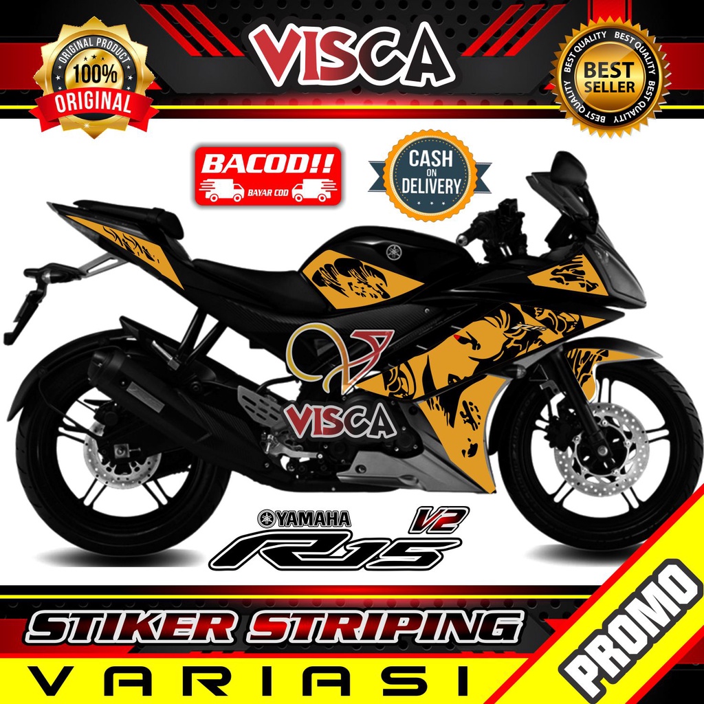 Striping R15 V2 Variasi - Stiker Sticker Striping Variasi Lis Yamaha R15 V2 - Striping Hologram R15 