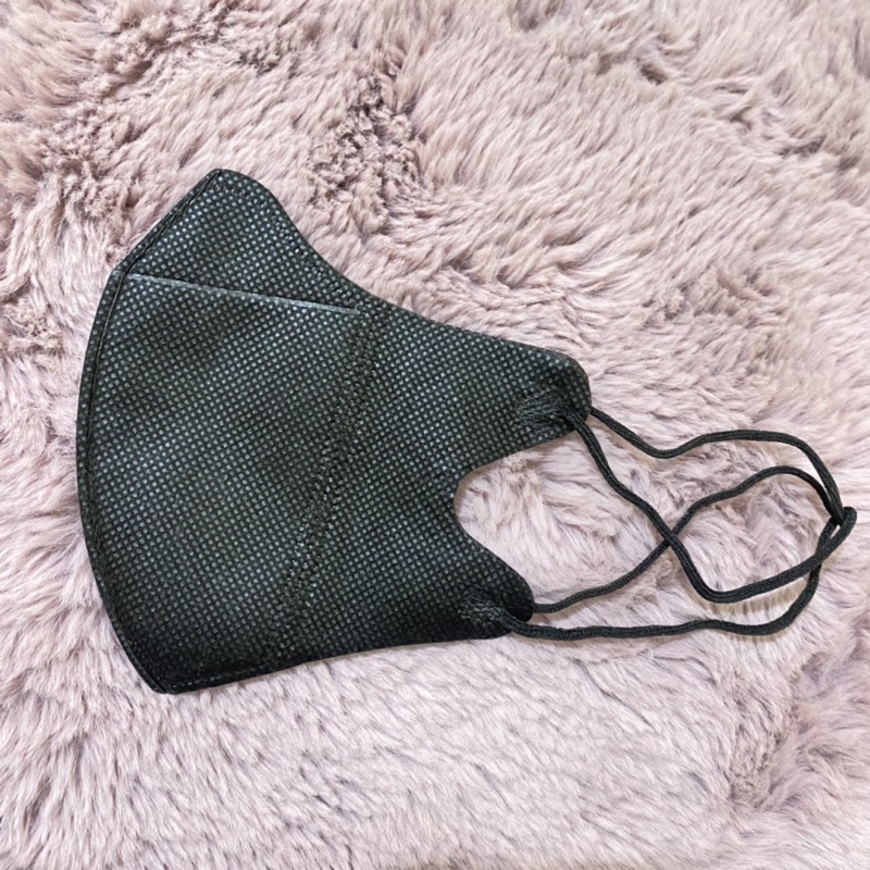 ECERAN - MASKER DUCKBILL HIJAB ECER HITAM GARIS MIRIP SENSI PACKAGING PLASTIK