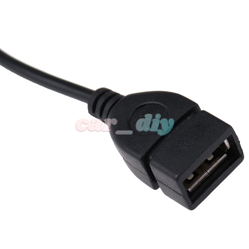 Kabel Konverter Audio AUX 3.5mm Ke USB Warna Hitam Untuk Headphone / Mobil