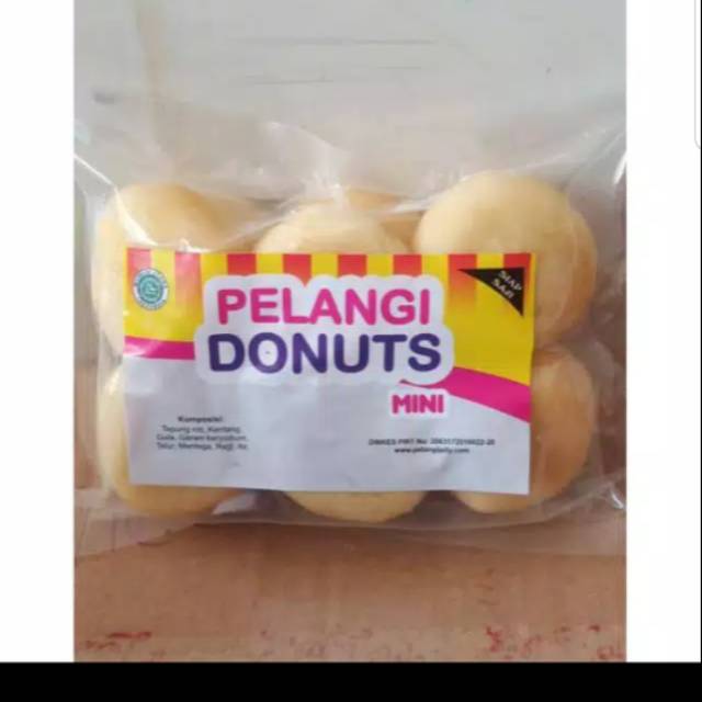 

Donat kentang pelangi isi coklat meler 10s