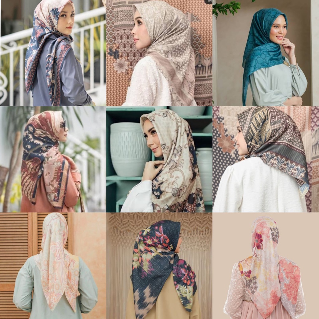 [NEW READY SIAP KIRIM] RUBY SAVANA LOLLY MONOGRAM JEUMPA ALPHABET JULANG AMARA SCARF WEARINGKLAMBY K