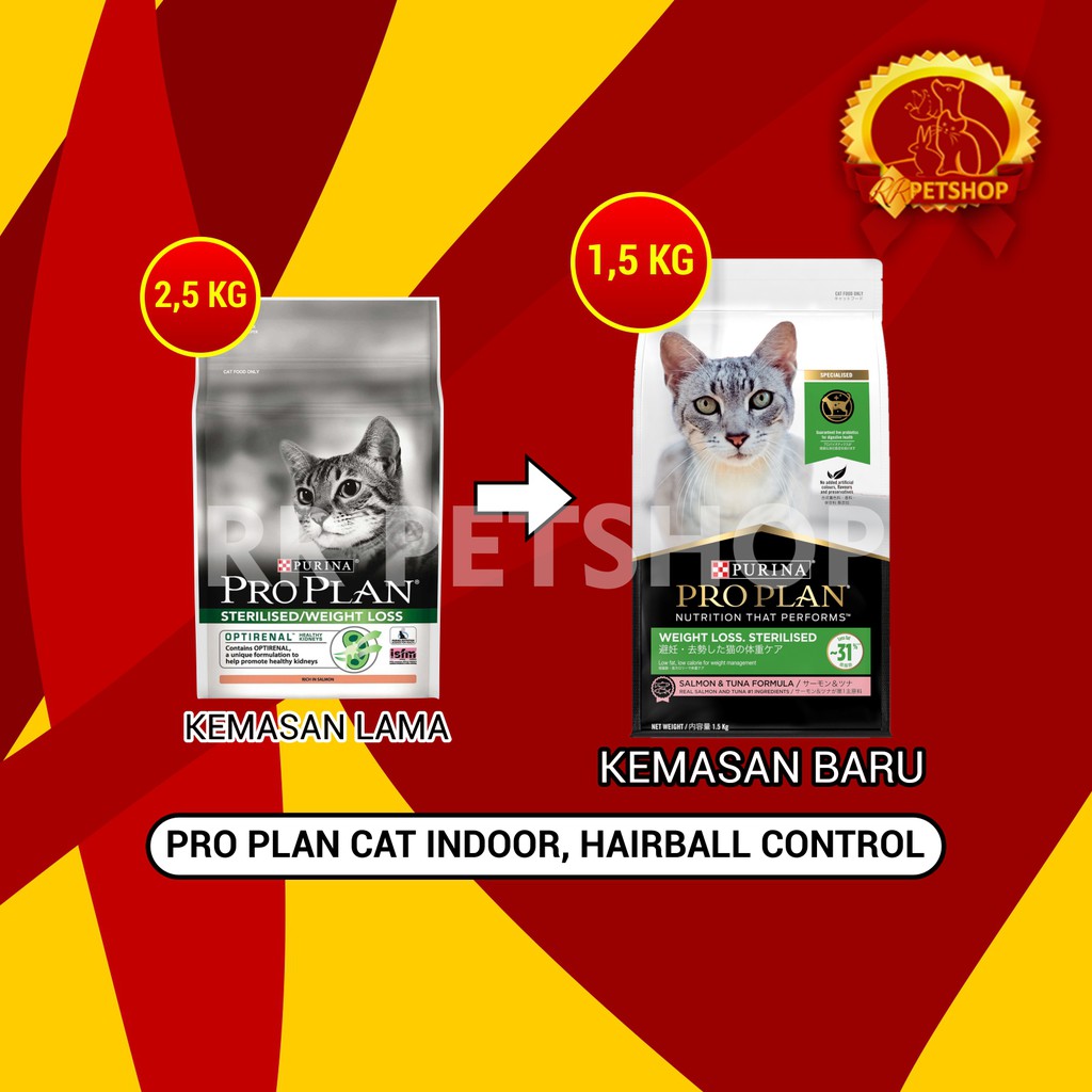 Makanan Kucing Pro Plan Sterilised 2,5 Kg / Proplan Weight Loss 2,5Kg