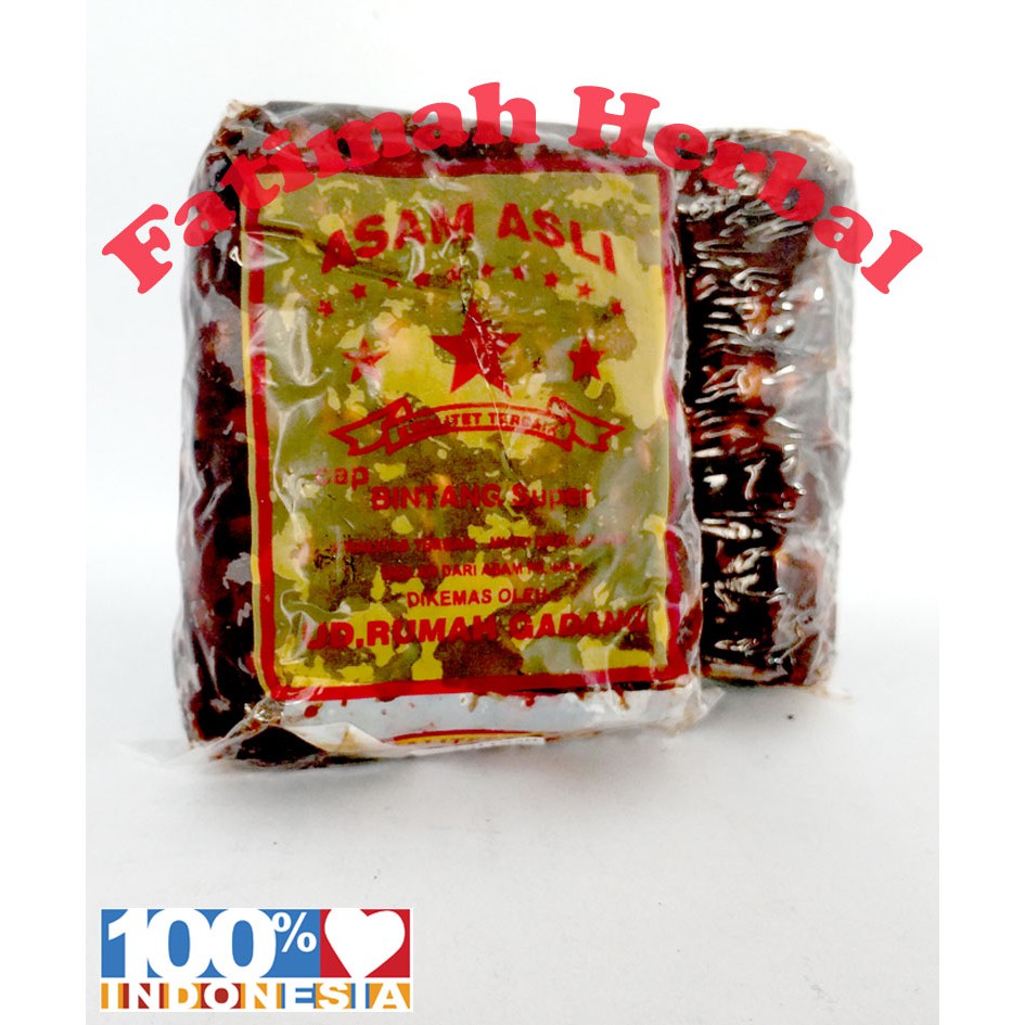 

Buah Asem - Asam Jawa - ASAM ASLI Cap Bintang Super - 450 gram