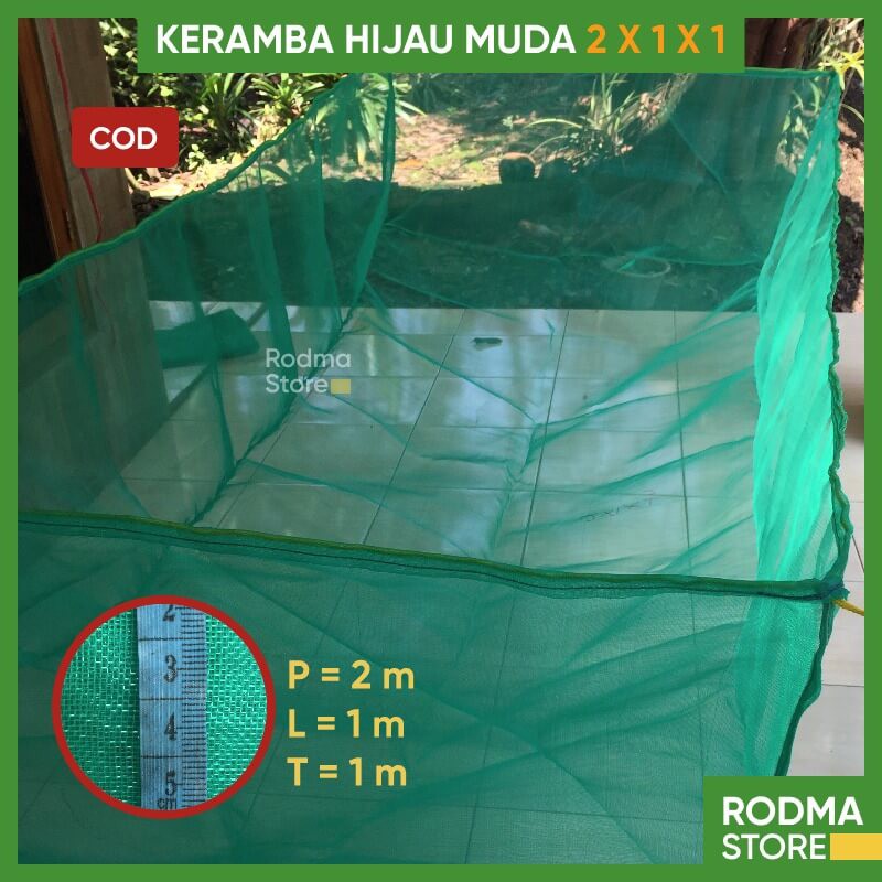 Keramba Waring Benih Larva Ikan Burayak Hijau Tua, Keramba Ikan, Waring Jaring Hapa