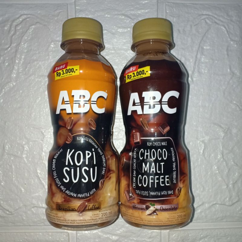 

KOPI ABC BOTOL KOPI SUSU , CHOCO MALT COFFEE 200ml Siap Minum Warung Online