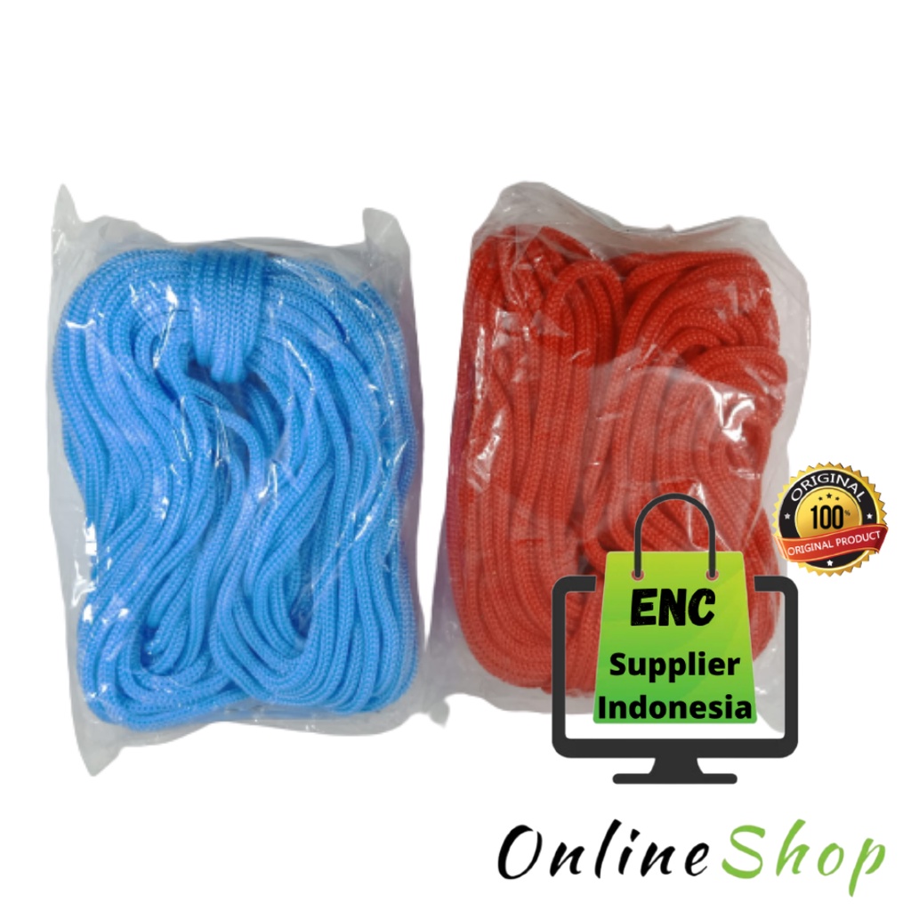 

1 buah Tali kur warna merah kuning hijau putih biru hitam per pak - enc.sup