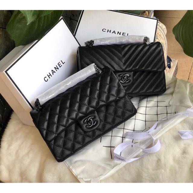 Chevron and Classic Caviar Skin Semi Premium Authentic QualityChanel