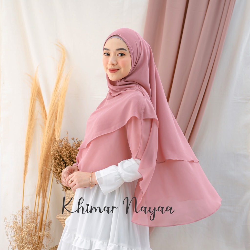 Celmira Khimar Nayaa / Khimar Ceruti Premium 2 Layer